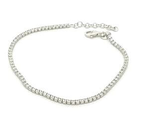 Classic Thin Tennis Bracelet  925 Sterling Silver Cubic Zirconia